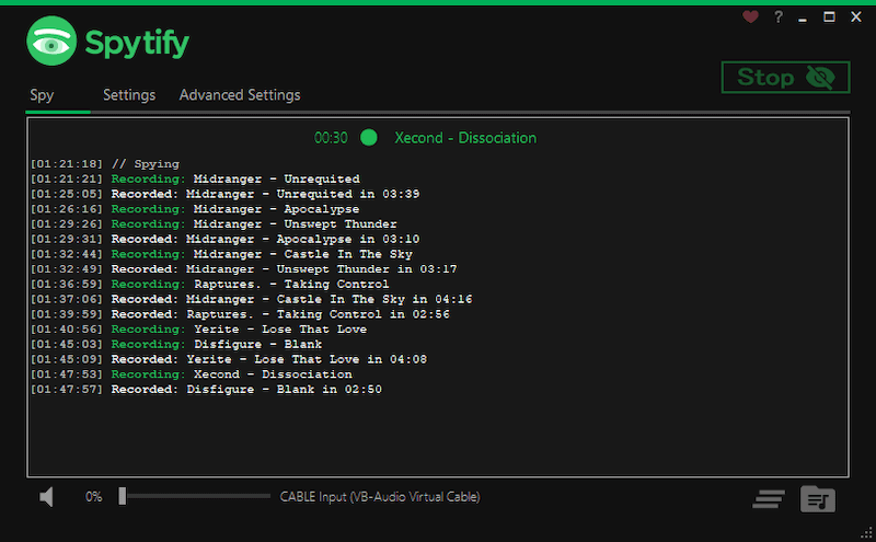 Spitify Audio Recorder