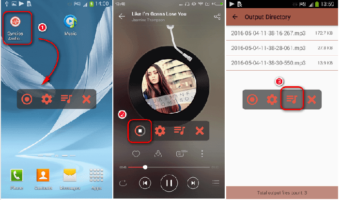 Record Spotify on Android via Syncios Audio Recorder