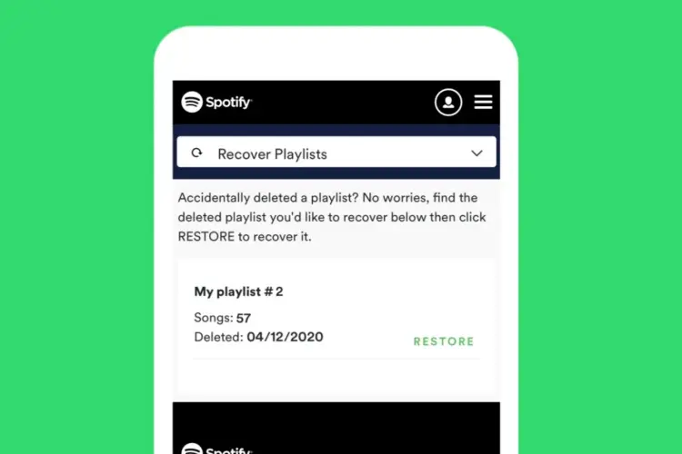 Recover Deleted Playlist Spotify Mobile