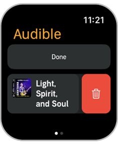 Remove Audible Audiobooks from Apple Watch