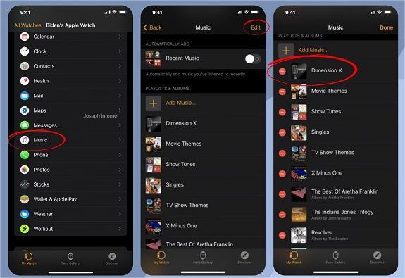 Remove Music from Apple Watch with iPhone