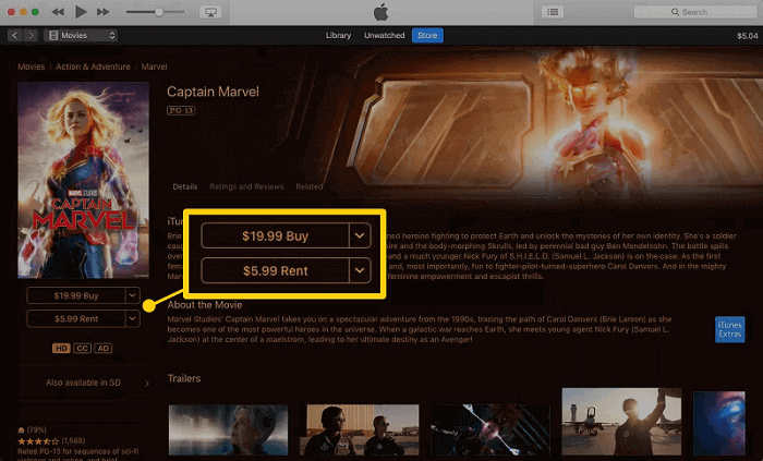 Rent iTunes Movie