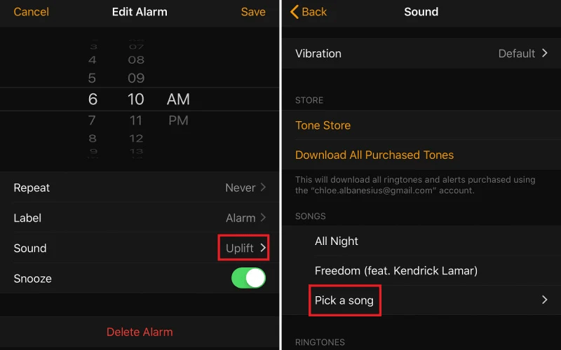 Set Apple Music Song As Alarm