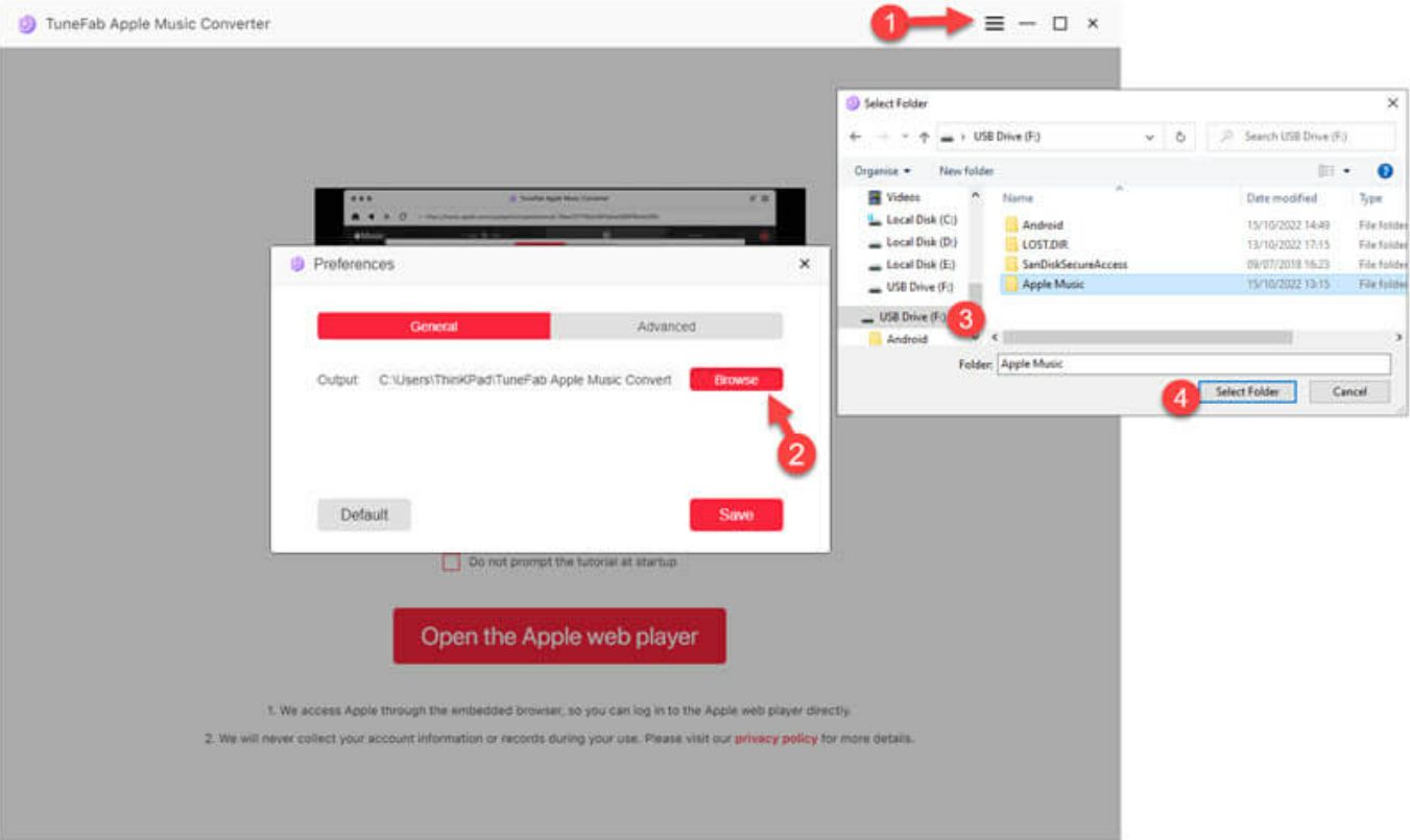 Select USB Stick as Destination