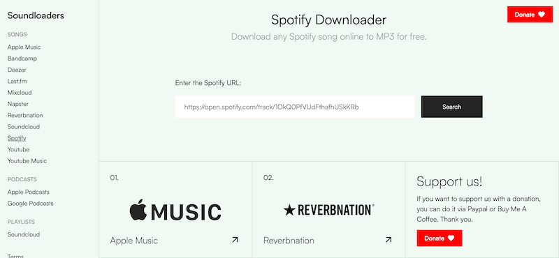 Soundloaders Spotify Downloader