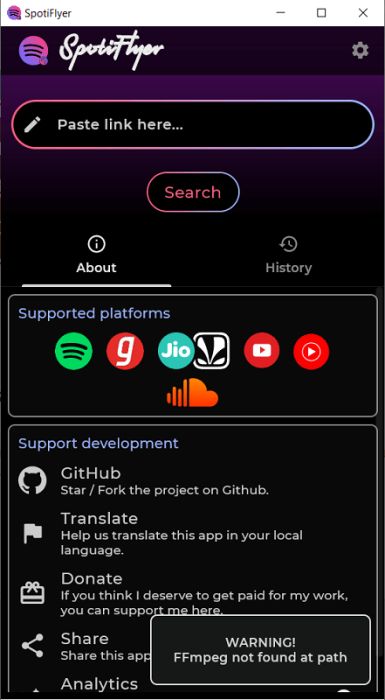 SpotiFlyer Mod APK Interface