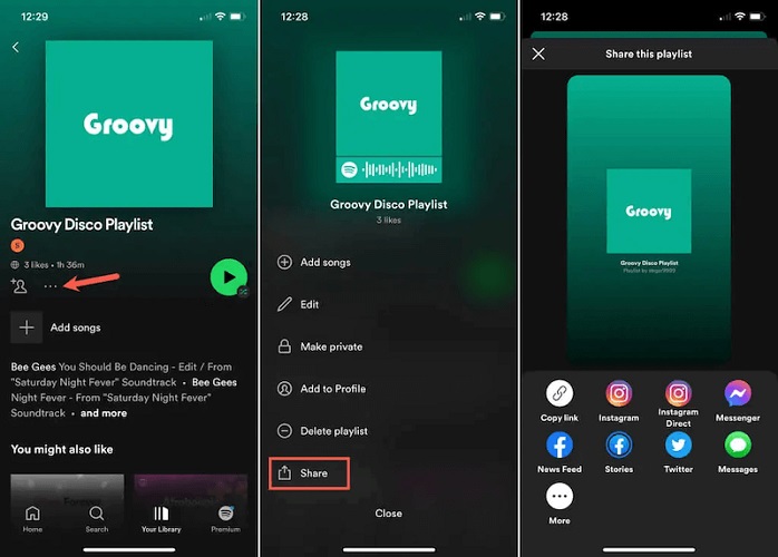 Spotify App Copy Spotify Link