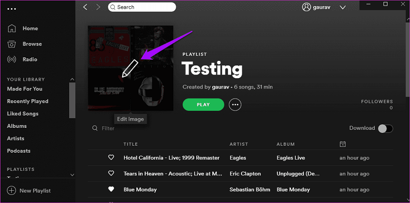 How to Change Spotify Playlist Image