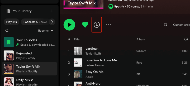 Download Entire Playlists from Spotify Music Library