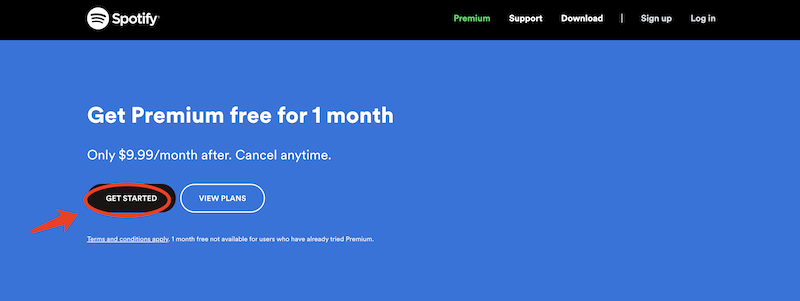 Spotify Premium - Try free for 2 months