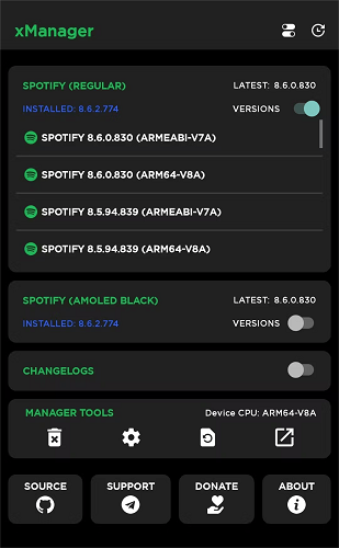 Spotify xManager