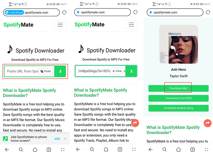 SpotifyMate Download Spotify to MP3 on Phone