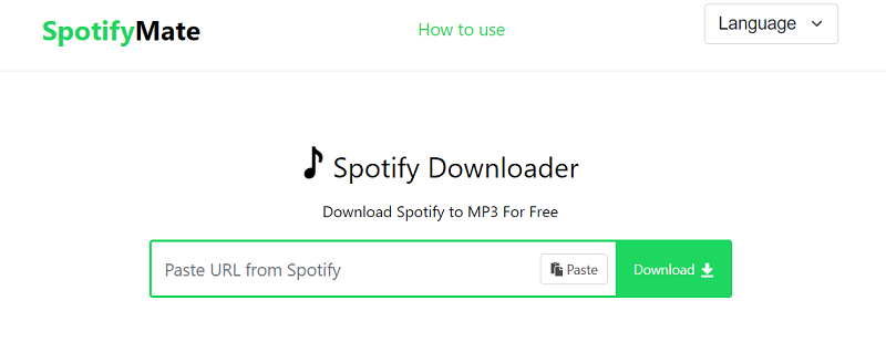 Spotifymate Spotify Downloader Main Interface