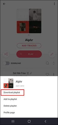 Start Downloading Playlist Mobile Deezer
