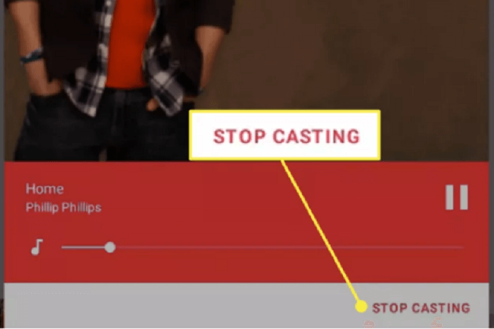 Stop casting on Android