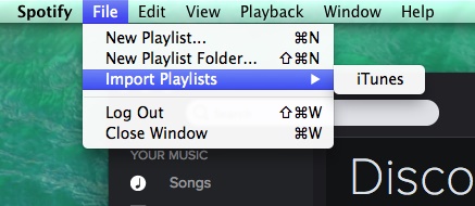 Import Local Files from iTunes to Spotify
