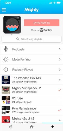 Reproductor de música Mighty 3 de Spotify - Compatible con