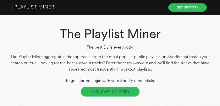 The Playlist Miner