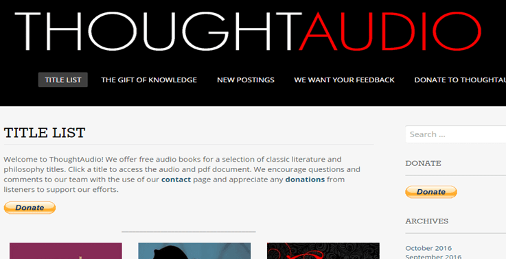 The Homepage Of ThoughtAudio