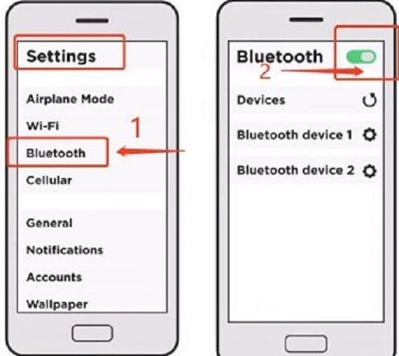 Turn on Bluetooth on Other Device