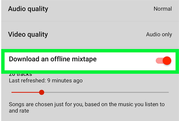 Turn on Offline Mixtape