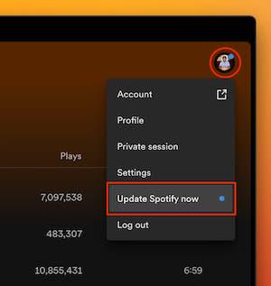 Check Spotify Updates on Desktop