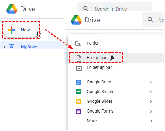 Upload Apple Music Songs to Google Drive