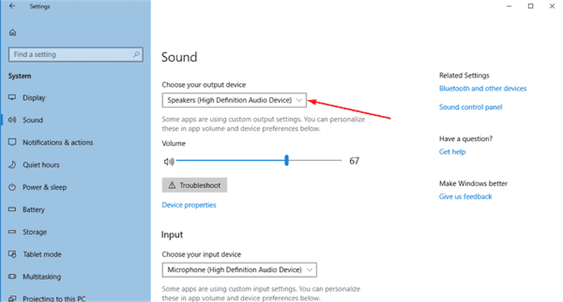 Windows Default Audio Device